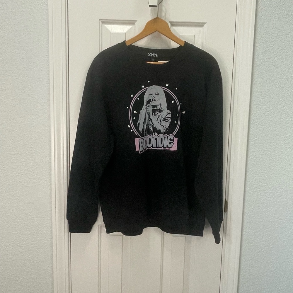 Vinyl Icons Blondie (singer) Design Women’s Sweatshirt ~Minor flaw